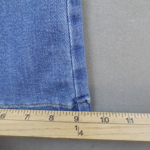 NWT SPANX Kick Flare Jeans Stonewashed Blue High Rise Stretch Denim Size XS - Picture 10 of 11